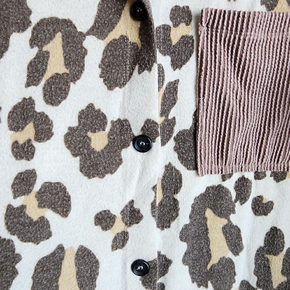 REB in J Leopard Print Button Down - Picture 4 of 10